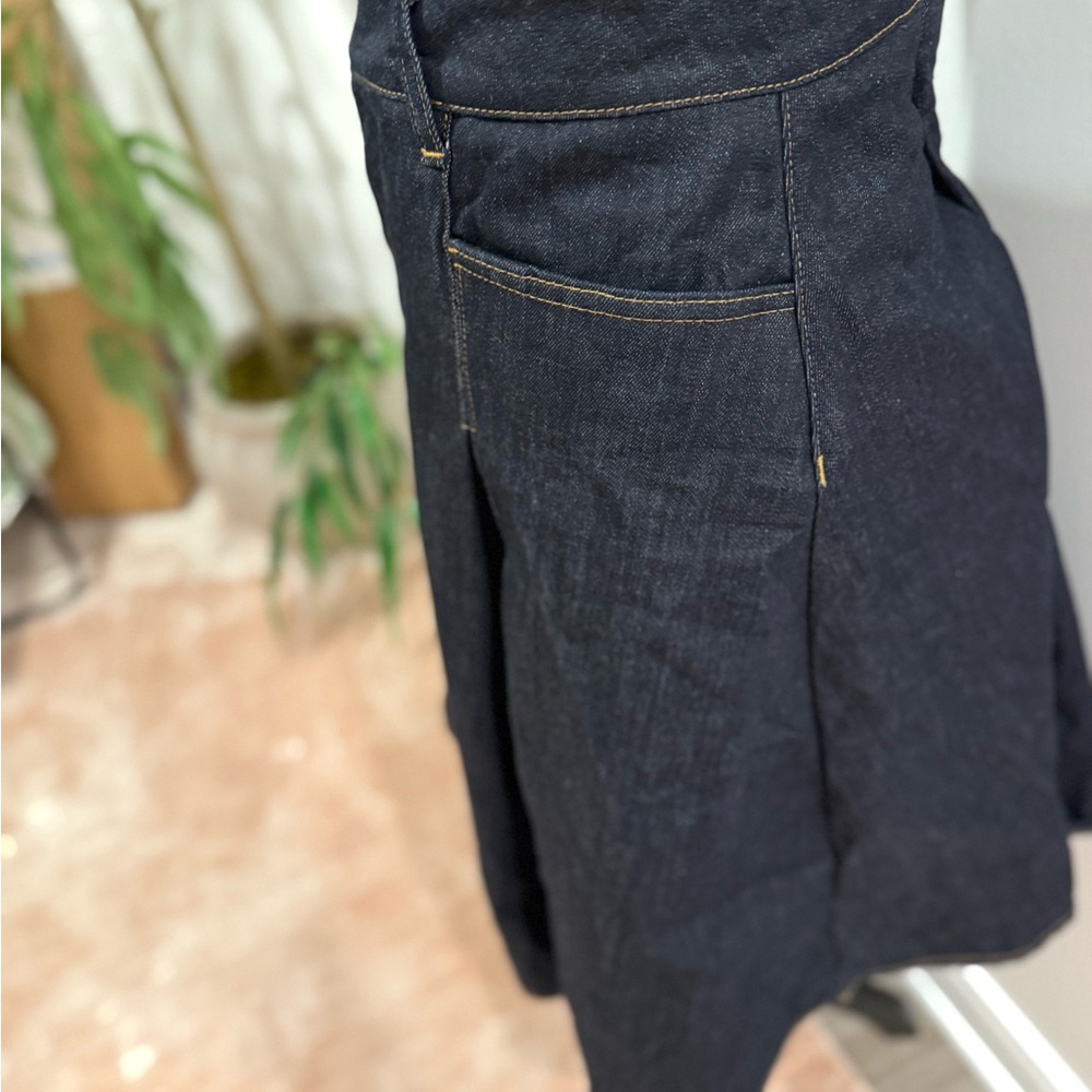 Zara Indigo Denim Midi Skirt - Picture 2 of 8